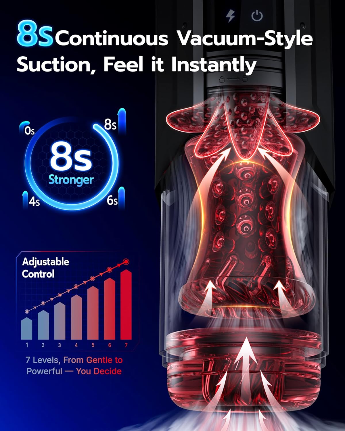 Sex Toys for Men Penis Pump - AI Sync Waterproof Male Masturbator Stroker with 7 Sucking Thrusting Rotating & 7 Licking Modes, Adult Toys Pocket Pussy Mens Sex Toy Blowjob Sex Machine Bath Item