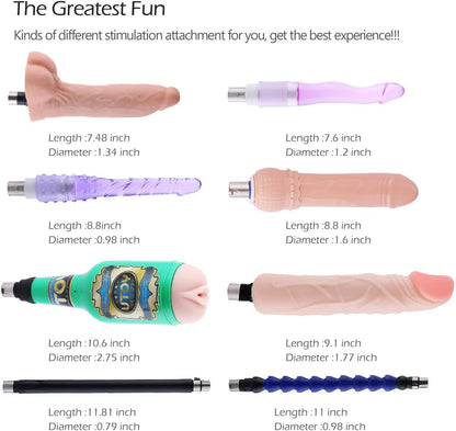 Sex Machine Dildo Machine with Realistic Dildo,Fuck Machine for Women with 3XLR Connector,Thrusting Sex Machine for Man,Adult Toys Sex Toy with 8 Accessories