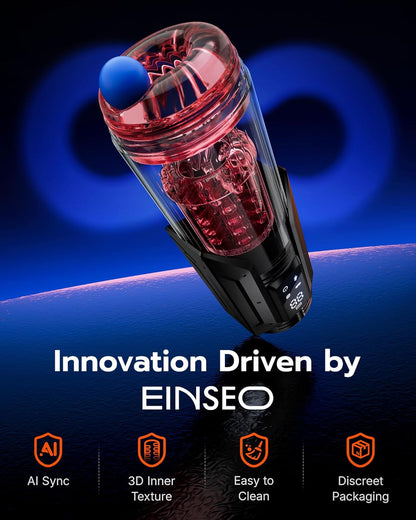 Sex Toys for Men Penis Pump - AI Sync Waterproof Male Masturbator Stroker with 7 Sucking Thrusting Rotating & 7 Licking Modes, Adult Toys Pocket Pussy Mens Sex Toy Blowjob Sex Machine Bath Item