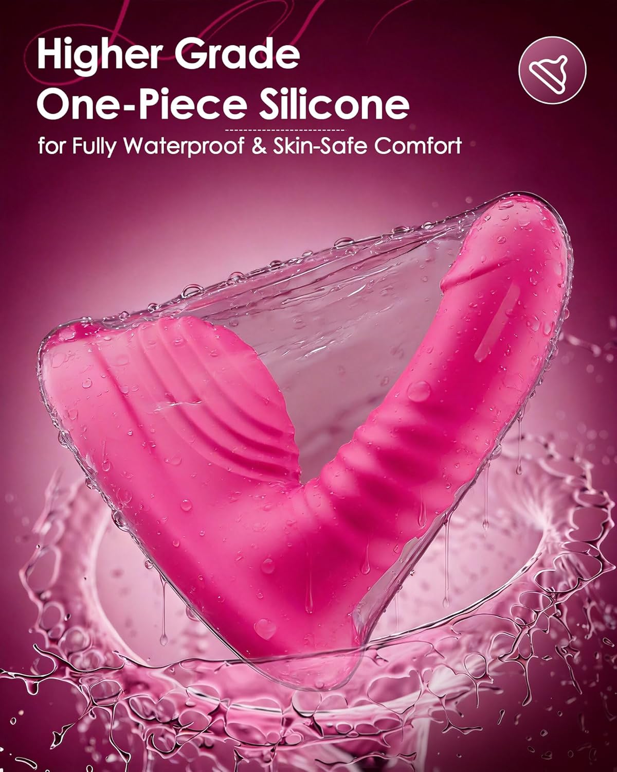 Riding Grinding Thrusting Dildo Vibrator - Remote Control Sex Grinders with 9 Thrusts & Vibrations for Clit Perineum G Spot Stimulation, Women Female Sex Toy Adult Toys & Games Sex Machine Dildos