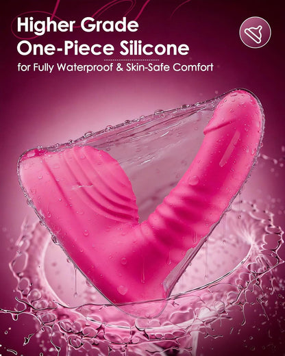 Riding Grinding Thrusting Dildo Vibrator - Remote Control Sex Grinders with 9 Thrusts & Vibrations for Clit Perineum G Spot Stimulation, Women Female Sex Toy Adult Toys & Games Sex Machine Dildos